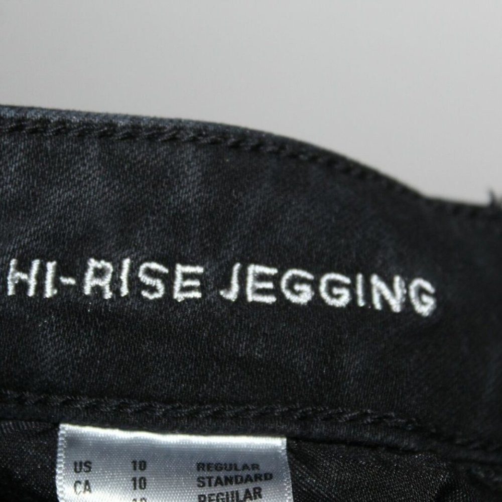 American Eagle Hi Rise Jegging Jeans Black HW8344 - Picture 3 of 7